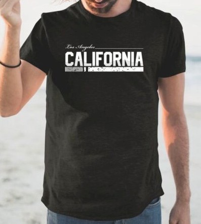 1 Urban T-Shirt California 359-66 Zwart