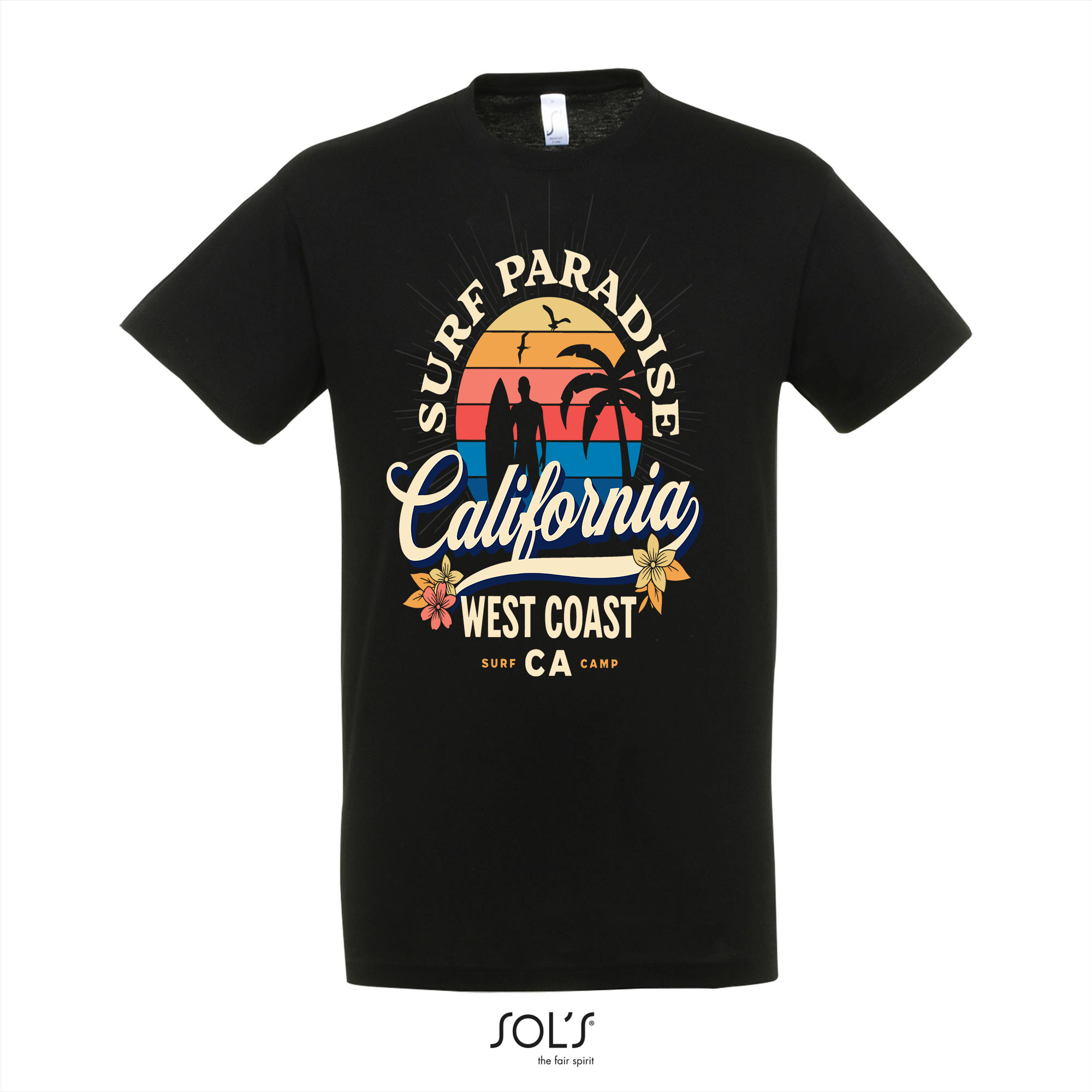 1 T-Shirt 1-170 California West Coast Zwart