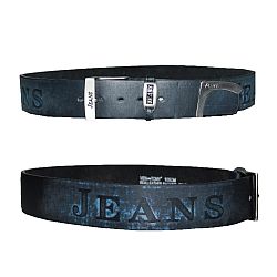 Riem Tomy Jeans 5010 zwart/blauw breed 5cm