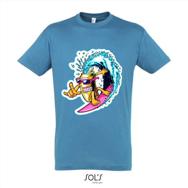 T-Shirt 1-121k Cartoon surfend blikje - Afbeelding 2