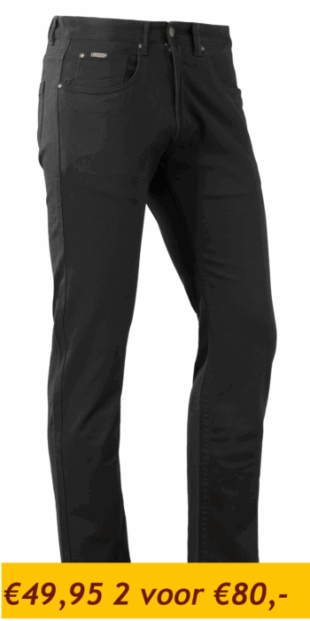 Brams Paris Hugo Pant stretch Twill Zwart